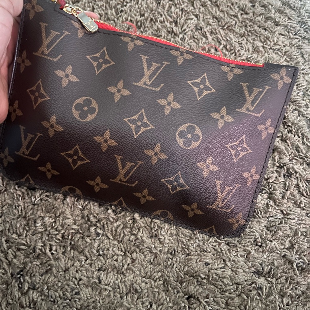 Louis Vuitton Brown and Tan Monogram Clutch